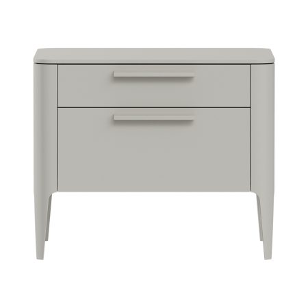 Тумба прикроватная Type 2 ящика ширина 60 см (серо-бежевый)