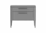 Тумба прикроватная Type 2 ящика ширина 60 см (серый)