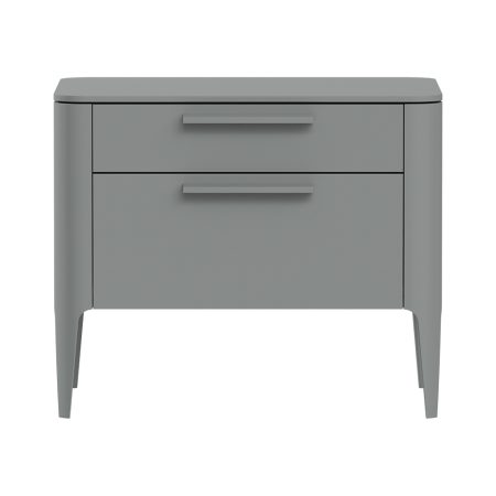 Тумба прикроватная Type 2 ящика ширина 60 см (серый)