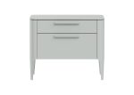 Тумба прикроватная Type 2 ящика ширина 60 см (светло-серый)
