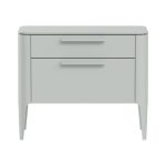 Тумба прикроватная Type 2 ящика ширина 60 см (светло-серый)