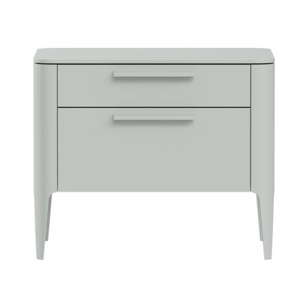 Тумба прикроватная Type 2 ящика ширина 60 см (светло-серый)
