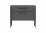 Тумба прикроватная Type 2 ящика ширина 60 см (темно-серый)