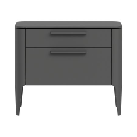 Тумба прикроватная Type 2 ящика ширина 60 см (темно-серый)