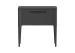 Тумба прикроватная Type oak 1 ящик (черный)