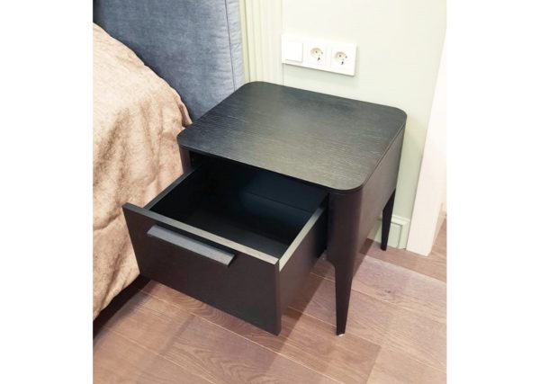 Тумба прикроватная Type oak 1 ящик (черный) — изображение 4