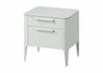 Тумба прикроватная Type oak 2 ящика ширина 50 см (белый) — изображение 2