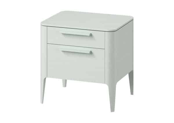 Тумба прикроватная Type oak 2 ящика ширина 50 см (белый) — изображение 2