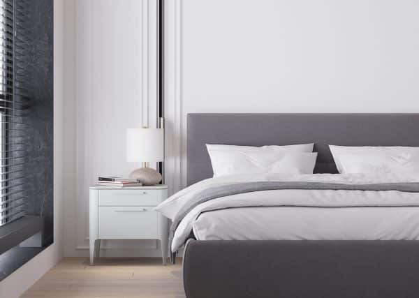 Тумба прикроватная Type oak 2 ящика ширина 50 см (белый) — изображение 3