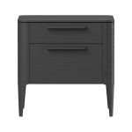 Тумба прикроватная Type oak 2 ящика ширина 50 см (черный)
