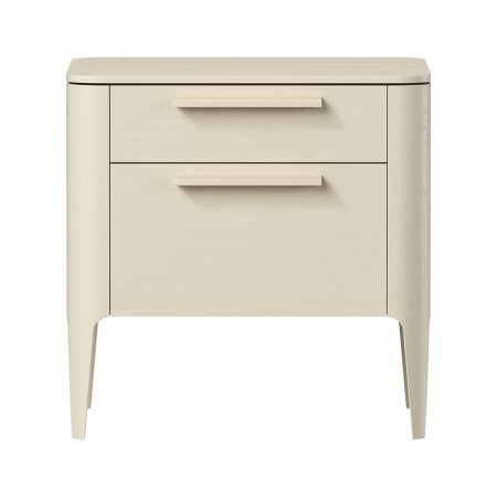 Тумба прикроватная Type oak 2 ящика ширина 50 см (молочный)