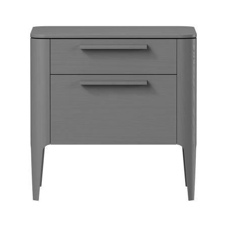 Тумба прикроватная Type oak 2 ящика ширина 50 см (серый)