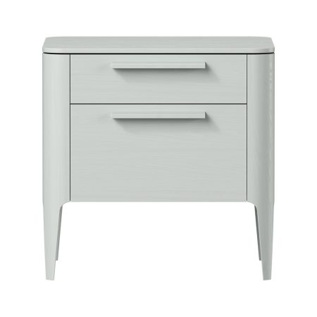 Тумба прикроватная Type oak 2 ящика ширина 50 см (светло-серый)