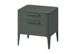 Тумба прикроватная Type oak 2 ящика ширина 50 см (темно-серый) — изображение 2