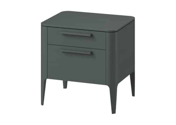 Тумба прикроватная Type oak 2 ящика ширина 50 см (темно-серый) — изображение 2