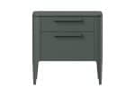 Тумба прикроватная Type oak 2 ящика ширина 50 см (темно-серый)