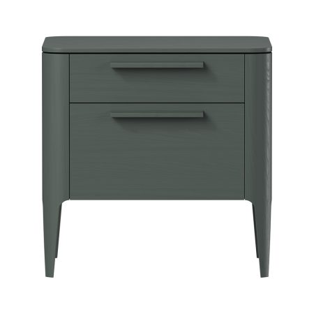 Тумба прикроватная Type oak 2 ящика ширина 50 см (темно-серый)