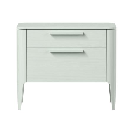 Тумба прикроватная Type oak 2 ящика ширина 60 см (белый)