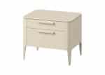 Тумба прикроватная Type oak 2 ящика ширина 60 см (молочный) — изображение 2