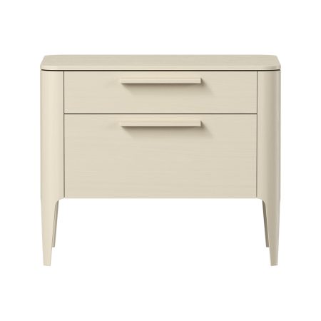 Тумба прикроватная Type oak 2 ящика ширина 60 см (молочный)