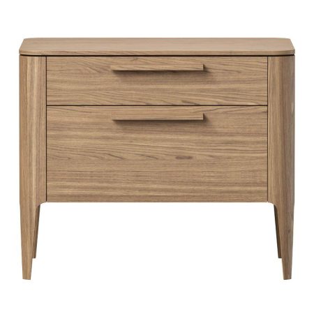 Тумба прикроватная Type oak 2 ящика ширина 60 см (натуральный дуб)