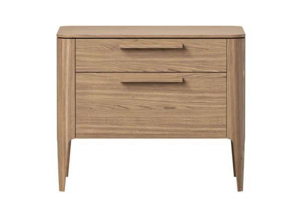 Тумба прикроватная Type oak 2 ящика ширина 60 см (натуральный дуб)
