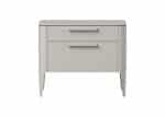 Тумба прикроватная Type oak 2 ящика ширина 60 см (серо-бежевый)