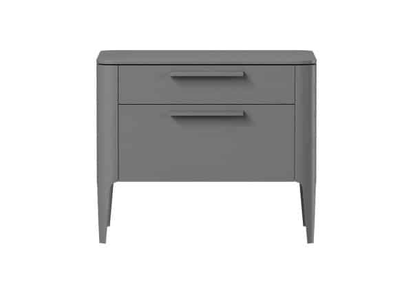 Тумба прикроватная Type oak 2 ящика ширина 60 см (серый)