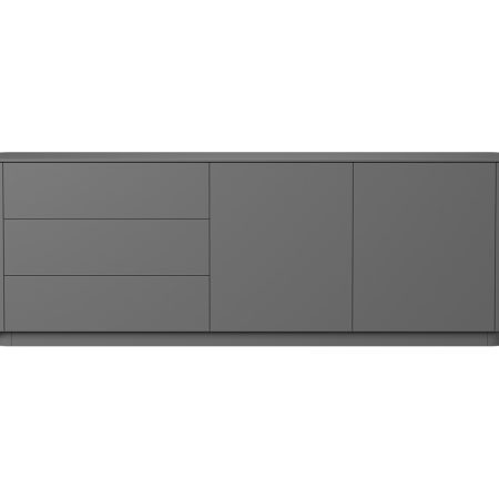 Тумба Tammi 3 ящика 2 двери L (серый)