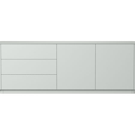 Тумба Tammi 3 ящика 2 двери L (светло-серый)