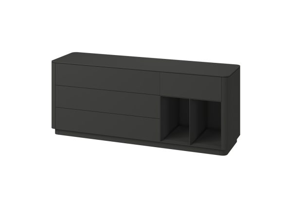 Тумба Tammi 4 ящика 2 полки ширина 180 см (черный) — изображение 2
