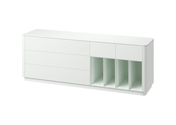 Тумба Tammi 5 ящиков 4 полки ширина 200 см (белый) — изображение 2