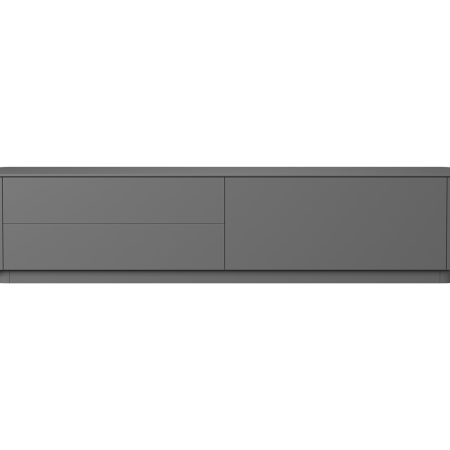 Тумба Tammi под ТВ 2 ящика откидная дверь (серый)