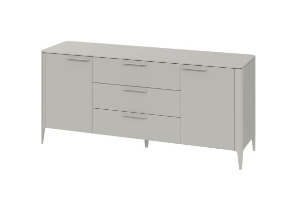 Тумба Type 2 двери 3 ящика (серо-бежевый) — изображение 2