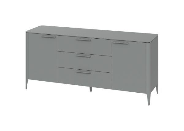 Тумба Type 2 двери 3 ящика (серый) — изображение 2