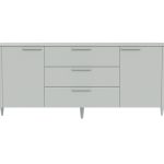 Тумба Type 2 двери 3 ящика (светло-серый)