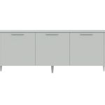 Тумба Type 3 двери ширина 180 см (светло-серый)