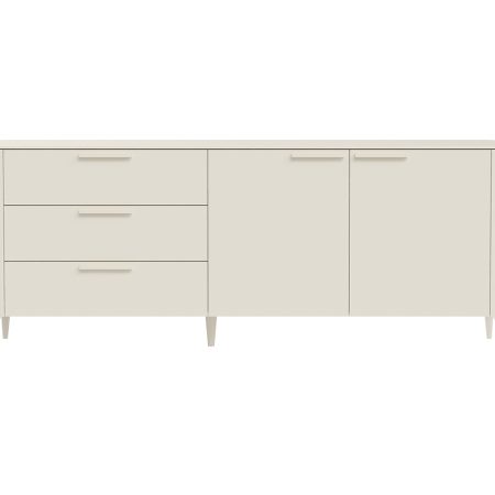 Тумба Type 3 ящика 2 двери L (молочный)