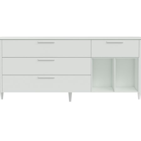 Тумба Type 4 ящика 2 полки ширина 180 см (белый)