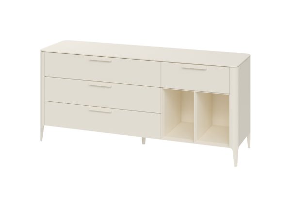 Тумба Type 4 ящика 2 полки ширина 180 см (молочный) — изображение 2