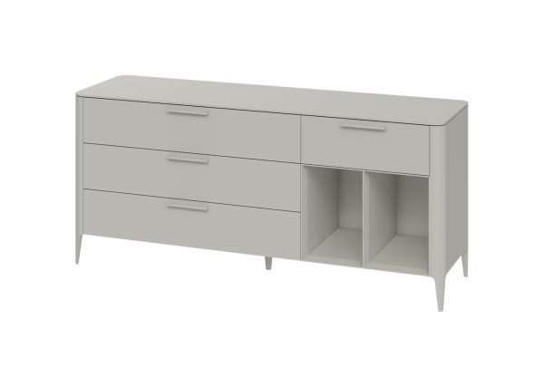 Тумба Type 4 ящика 2 полки ширина 180 см (серо-бежевый) — изображение 2
