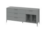Тумба Type 4 ящика 2 полки ширина 180 см (серый) — изображение 2