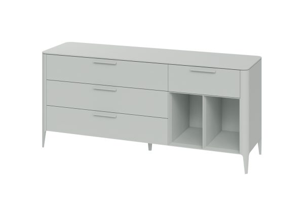Тумба Type 4 ящика 2 полки ширина 180 см (светло-серый) — изображение 2