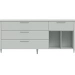 Тумба Type 4 ящика 2 полки ширина 180 см (светло-серый)