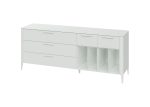 Тумба Type 5 ящиков 4 полки ширина 200 см (белый) — изображение 2