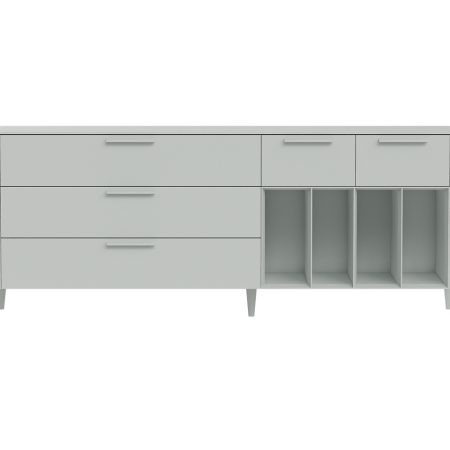 Тумба Type 5 ящиков 4 полки ширина 200 см (светло-серый)
