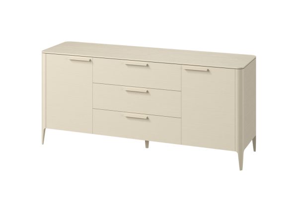 Тумба Type oak 2 двери 3 ящика (молочный) — изображение 2