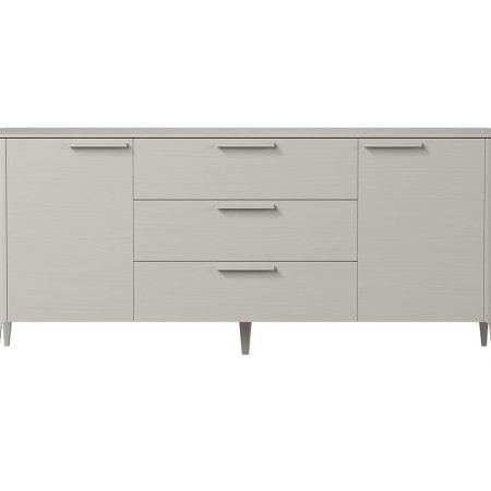 Тумба Type oak 2 двери 3 ящика (серо-бежевый)