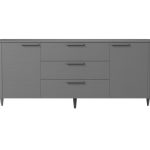 Тумба Type oak 2 двери 3 ящика (серый)