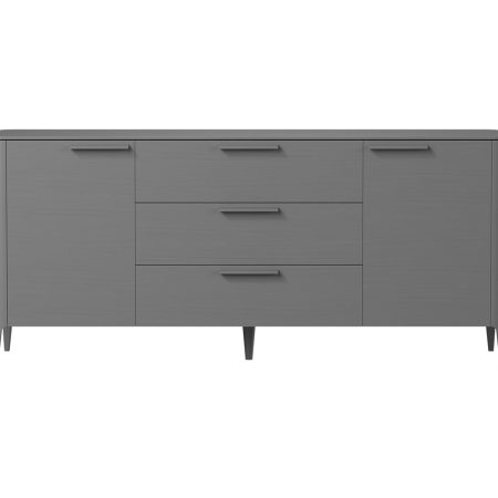 Тумба Type oak 2 двери 3 ящика (серый)